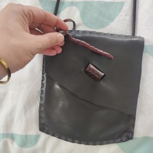 Leather crossbody bag